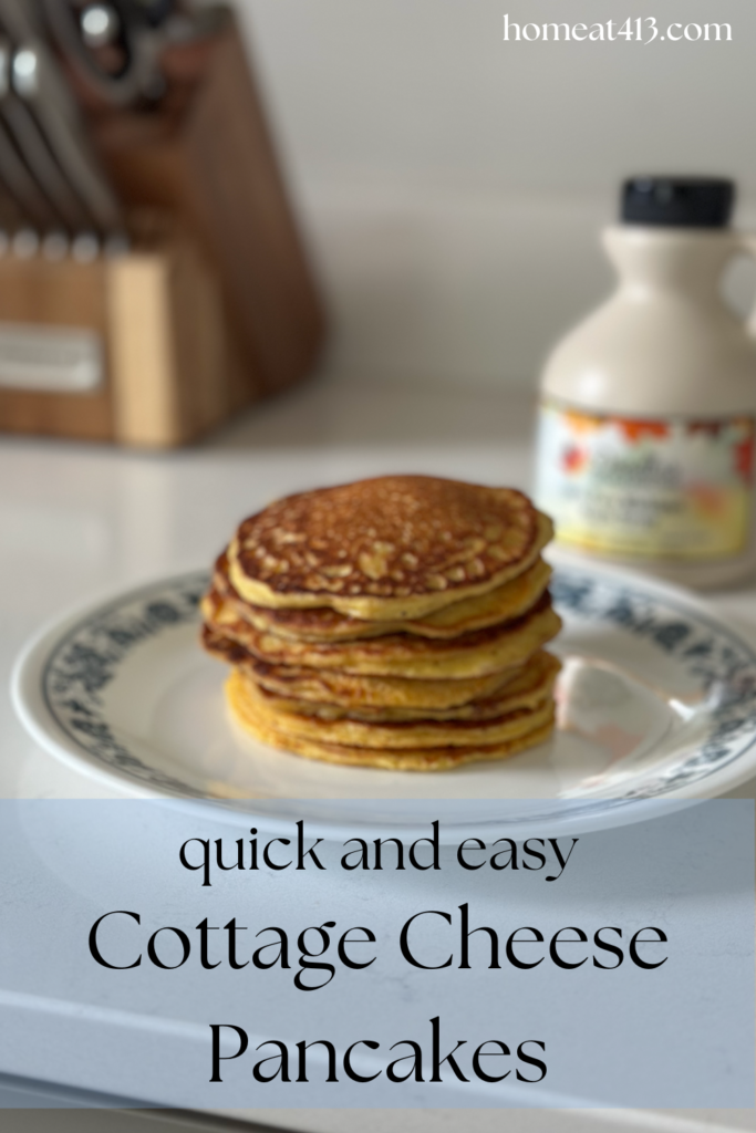Quick and Easy Cottage Cheese Pancakes - Great for Breakfast and Awesome to Meal Prep!